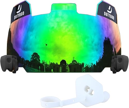 Visera de fútbol DUTYBOD Professional Football Helmet Visor incluye clips de visera y juegos de protector bucal de fútbol para jóvenes y cascos de