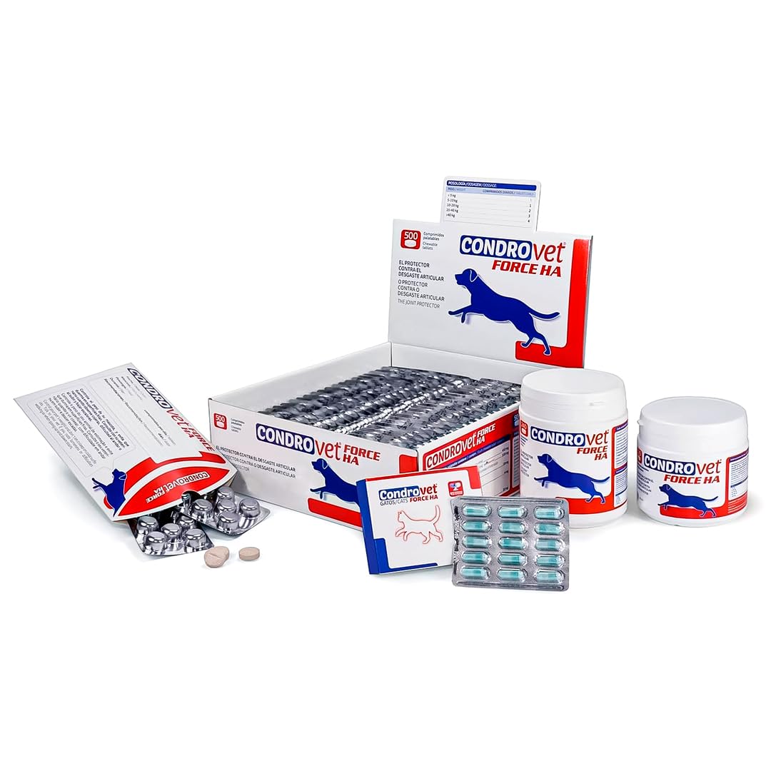 CONDROVET Gatos 45 Cápsulas – Protector Articular con Condroitín Sulfato y Vitamina E para el Cuidado de Articulaciones