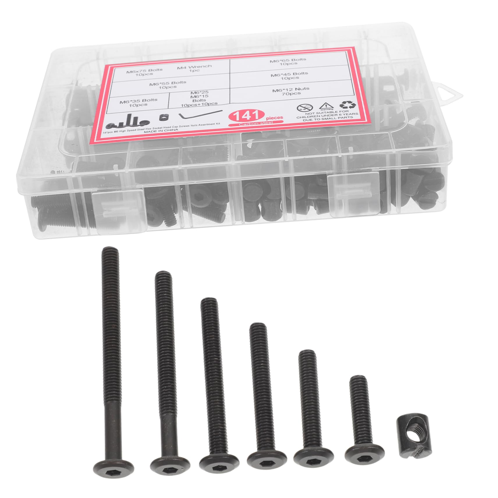 ARTIBETTER Crib Hardware Replacement Kit Screws Nuts Bed Frame Bolts Assorted Fasteners Easy Assembly