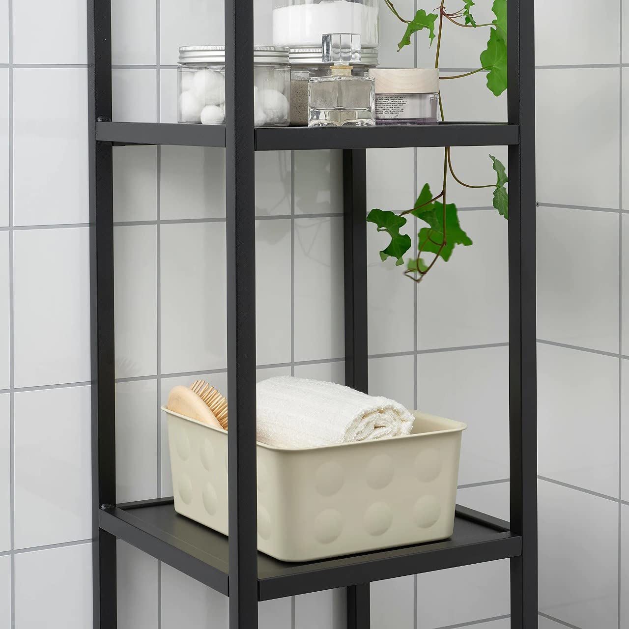 IKEA NOJIG Organiser, plastic/beige20x25x10 cm (3) - Image 3