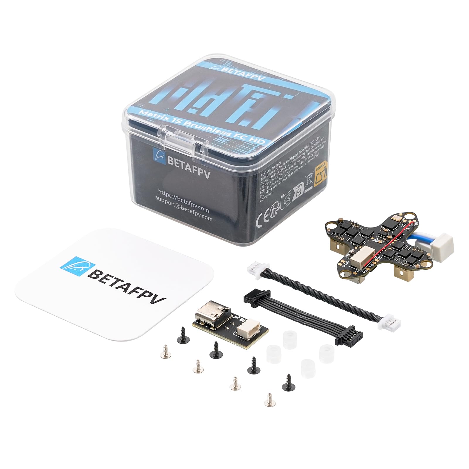 BETAFPV Matrix 1S G4 3IN1 HD bezszczotkowy FC, Serial ELRS RX 5V 3A BEC, 12A ESC, 16MB Blackbox, SH1.0-6Pin Conn. do jednostki powietrznej O4