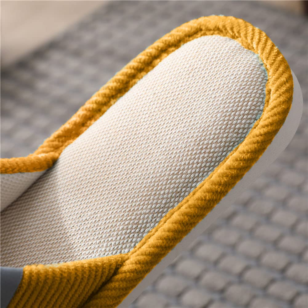 Pantuflas para Invitados,4 Pares de Zapatillas Casa Invitados Lavables Unisexo Zapatillas para Baño Invitados Hogar Bodas,Zapatillas de algodón y lino Four seasons