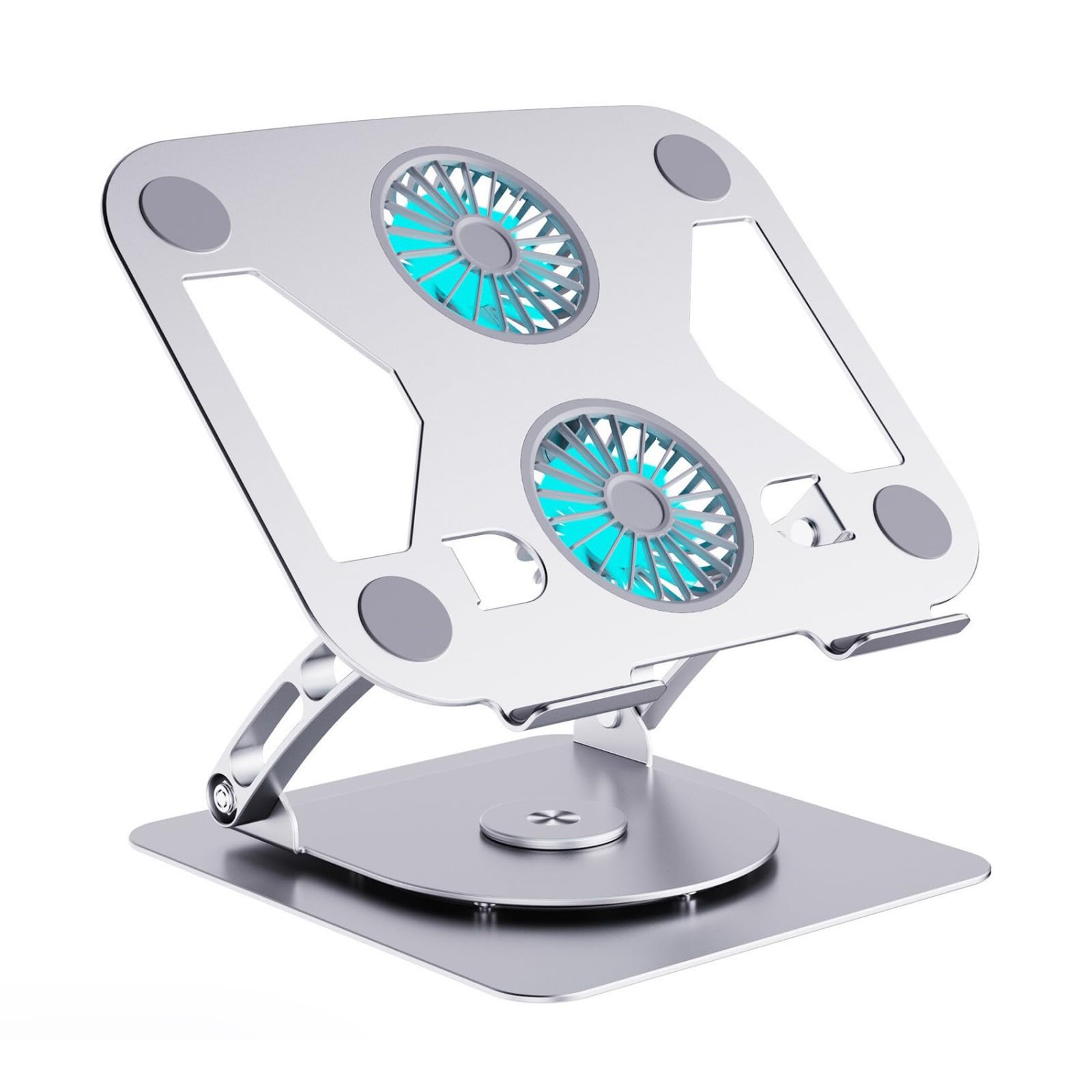 Soporte Ajustable Portátil 360 Grados Rotación Para Portátiles Y Tabletas Hasta 15 9 Pulgadas Con Rangos De Altura De 50 Mm 290 Mm Elevadores De Portátil De Altura