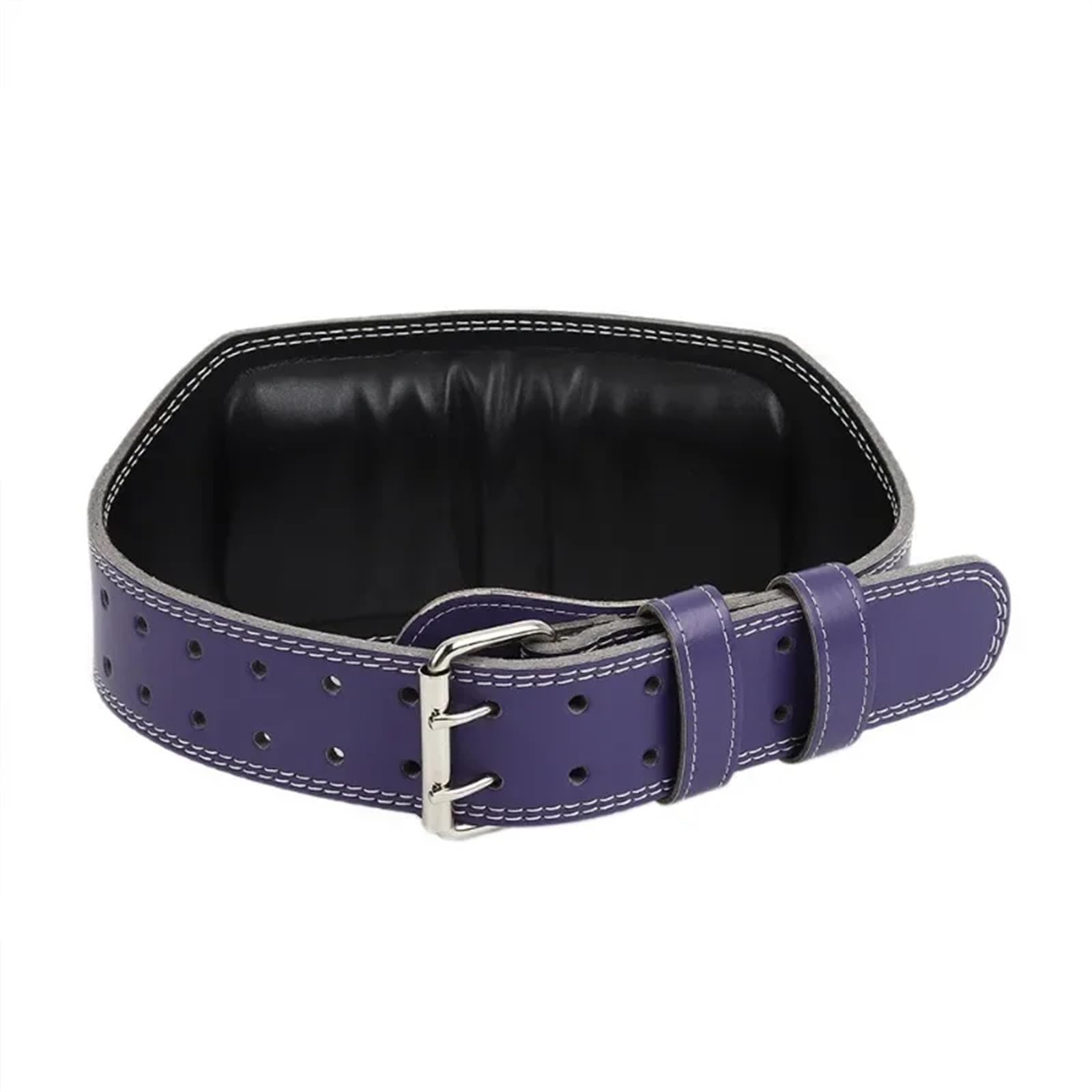 Ceinture d'haltérophilie de fitness Ceintures de musculation Entraînement Protection lombaire Entraînement sportif Traction Étirements Soutien du dos Pour HaltéRophilie, Bodybuilding(Purple,XL (waist9