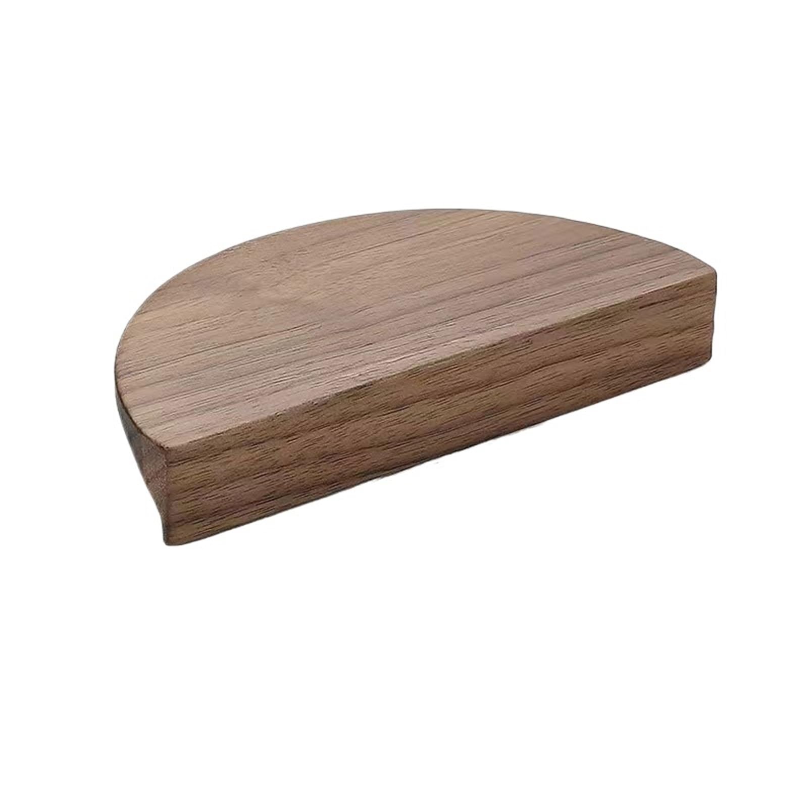 LADFRTYU Wooden Handles 2pcs Wood Door Handle Semicircle Wooden Cabinet Handles Drawer Knobs Wardrobes Hardware Closet(120mm Hole Distance32mm-B)