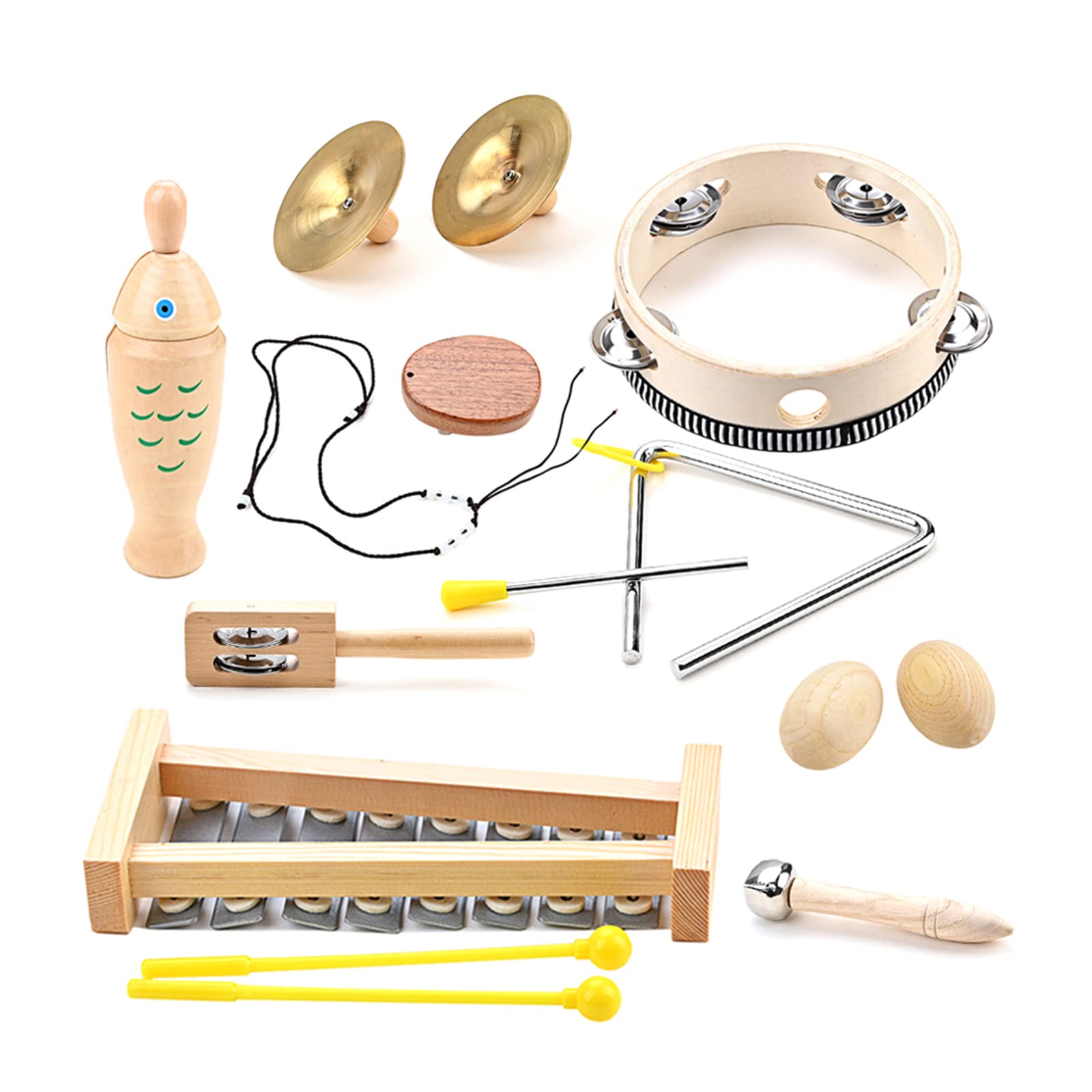 Amazon | 9 個子供パーカッション音楽玩具 Orff パーカッション天然