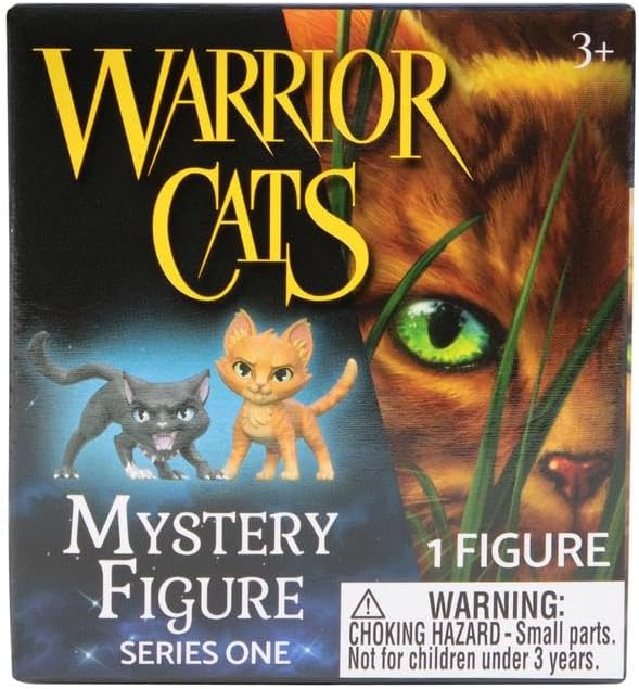 Warrior Cats Mini Mystery Figures 4 Pack - Four Sealed 2.5-Inch Blind Bag Collectible Figures, Series 1, Eight Characters to Collect, Warriors Book Series Collectible, Ages 3 and Up