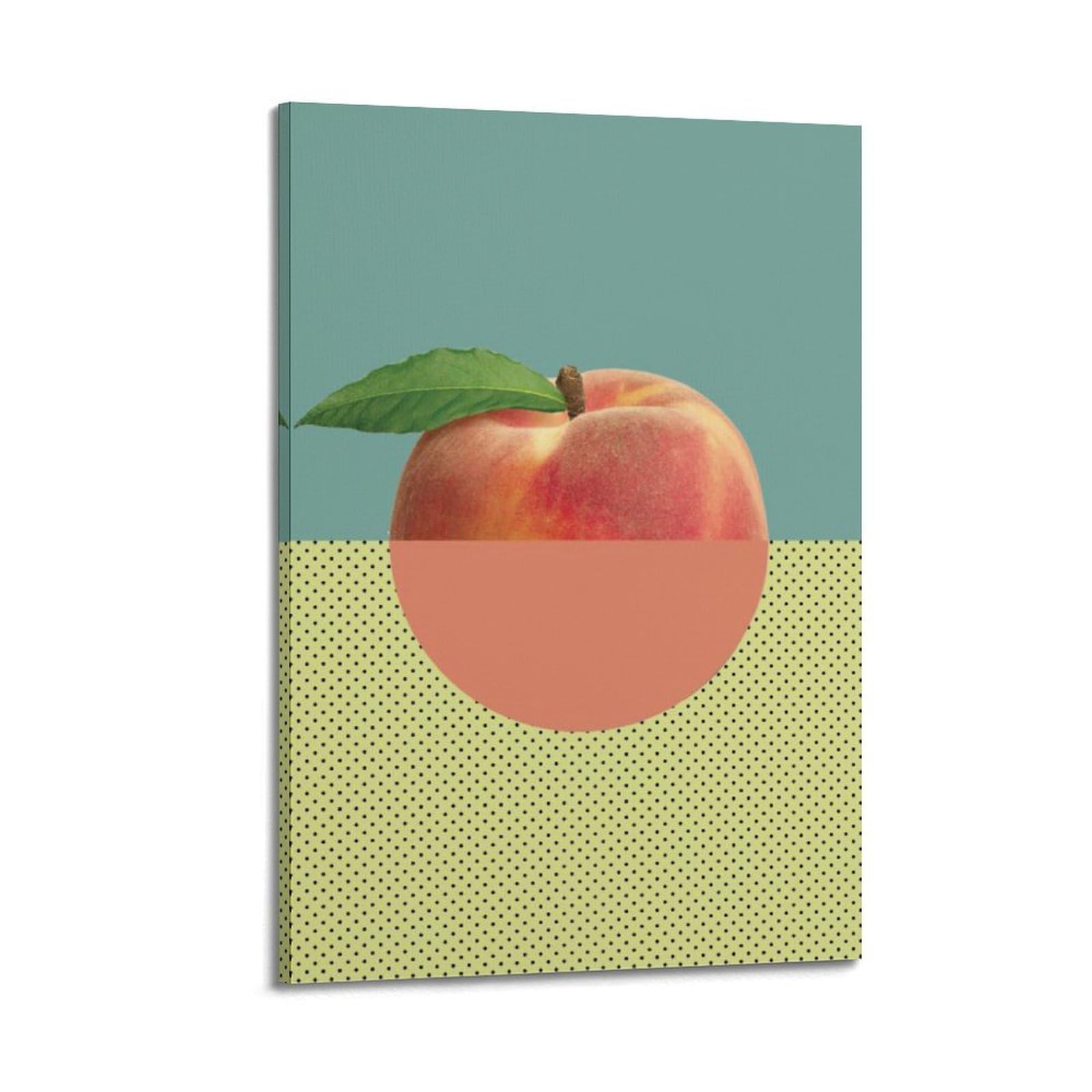 Toile moderne Peach JIDUHON pour une atmosphère douce et joyeuse