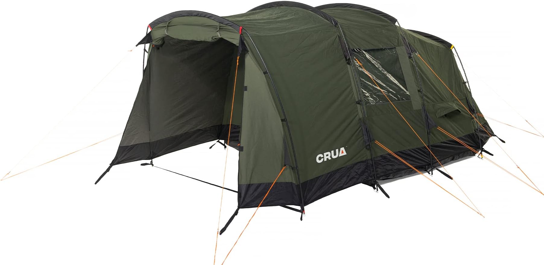 Crua Tri Outdoor Camping Tent and Flysheet – 3 Person Tent for Camping with Reflective Rain Cover, Spacious with Exterior Porch, Waterproof Outdoor Gear, Blackout Technology, All-Weather Resistant