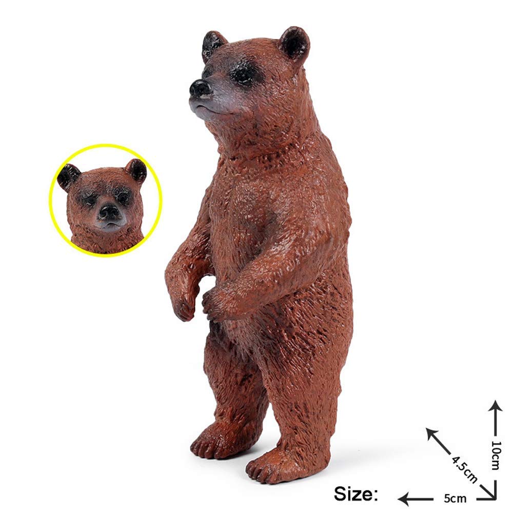 Peluche Leon FLORMOON Lobo Figura - Realista Figuras Animales Figuritas Lobo - Juguetes Educativos Tempranos Proyecto De Ciencias Navidad Cumpleaños Niños Y Niñas ( Gris Los Tres Cerditos Y El Lobo