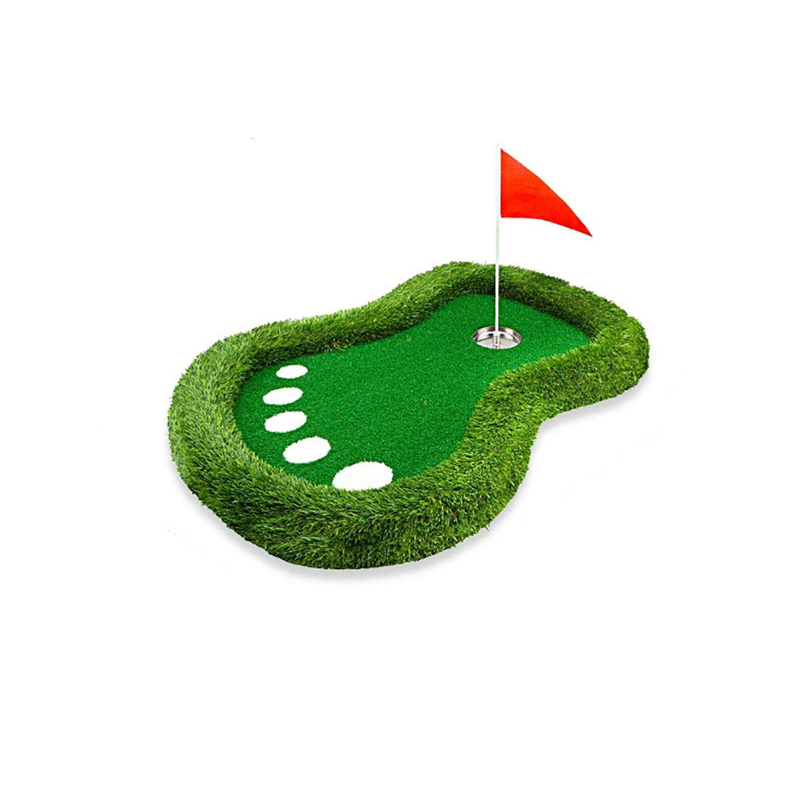 Schwimmende Golf-Übungsmatte Schwimmendes Chipping Grün Golf-Putting-Matten, Trainingszubehör, Golf, Schlagmatte, Outdoor, Hinterhof, Golfspiel, ÜbungsmatteGreen,One Size