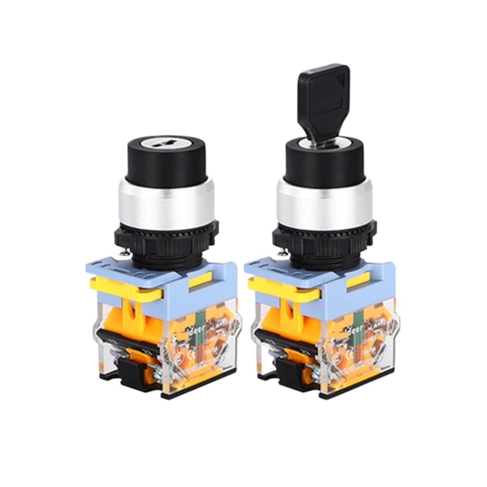 Interrupteur rotatif momentané 22mm pour sécuriser vos commandes - 3