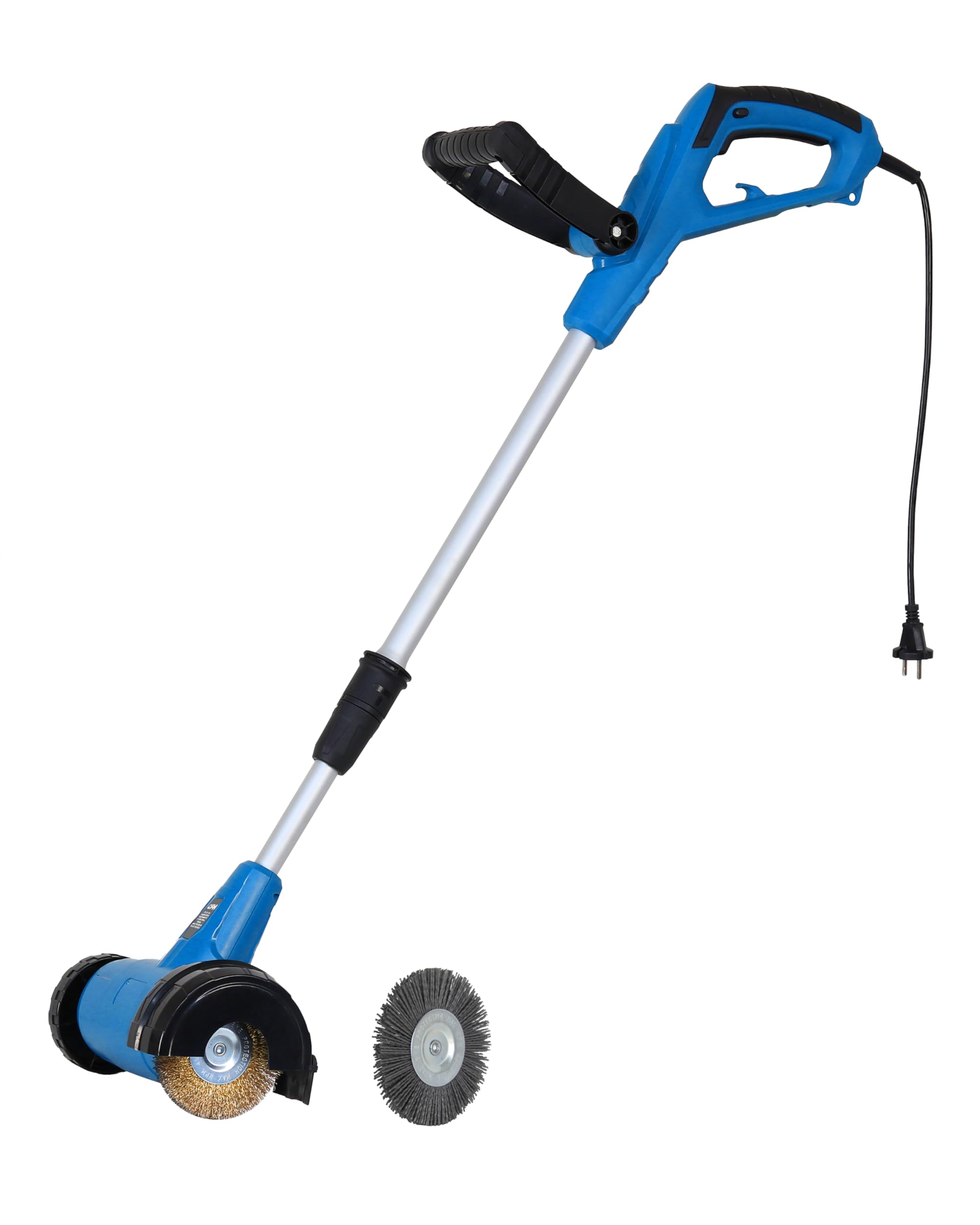 CFH E-Fugenbürste EFB 675 - Fugenbürste elektrisch 230 V 400 W 1.800 U/min, Unkraut Entferner Gerät zur Reinigung zwischen Terrassenplatten, Werkzeugloser Bürstenwechsel, TÜV Rheinland GS zertifiziert
