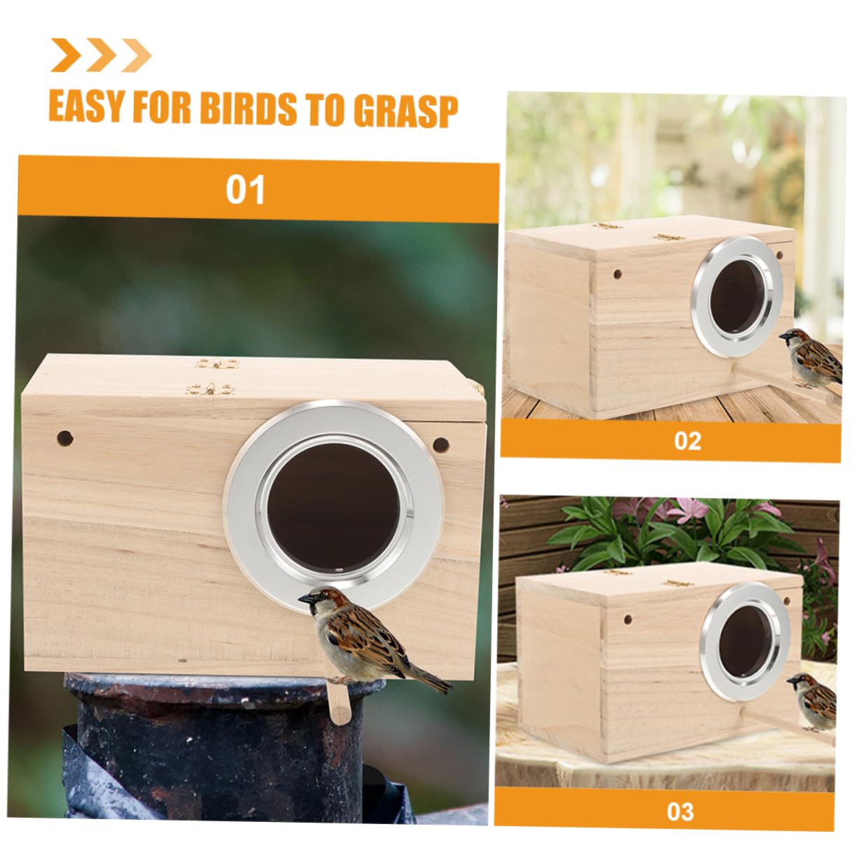 Abaodam Nichoir pour Perroquet Et Perruche Nid Oiseau Nichoir Suspendu pour Jardin Et Balcon