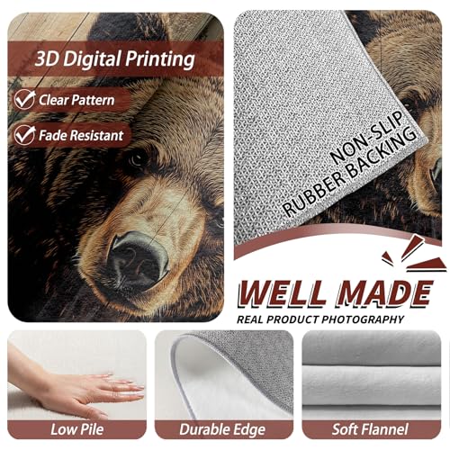Tapete decorativo Wildlife 3x4 patas oso miniatura 4