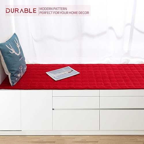 Miniatura 7 de HenCaier Tapete antideslizante para ventana panorámica de 20 x 60 pulgadas, para decoración de ventana panorámica, para sala de estar, dormitorio,