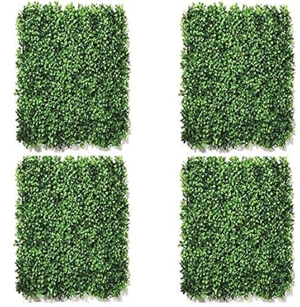 ENUTROF Artificial Wall Grass || Vertical Garden Wall for Home and Decoration|| Artificial Vertical Garden Grass Wall Panel||No-A (Maple) || (Size: 40 X 60cm) Pack of 4