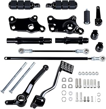1 Hand Grips Handlebar Control Switch Clutch Lever Hydraulic Brake Master Cylinder Forward Controls Peg Levers Linkage Kits Compatible with 1996-2003 Harley Sportster XL 883 1200