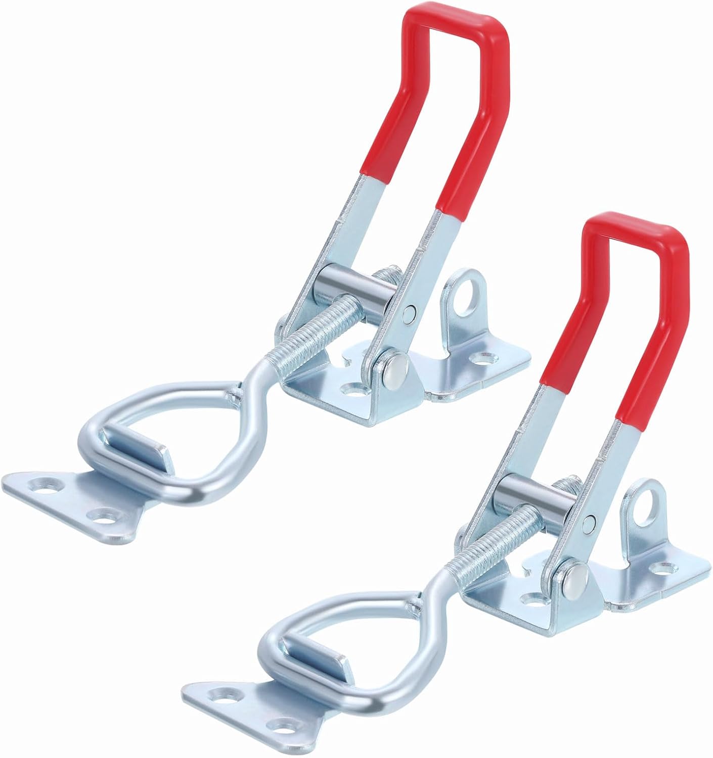 uxcell 6Pcs Toggle Latch Clamp, 7 Inch Iron Adjustable Toggle Clamp 661lbs Holding Capacity Pull for Box Case Gate Cabinet