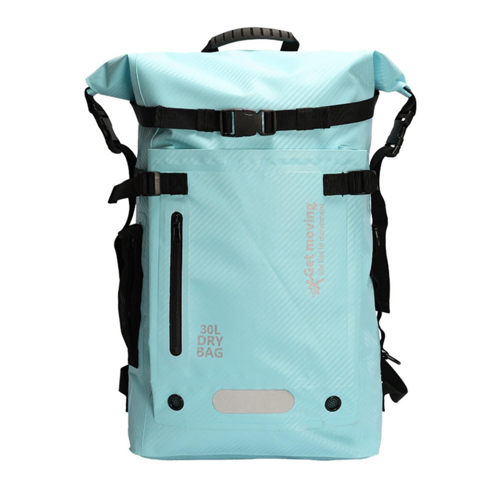 Sac à Dos Étanche Imperméable Sac Étanche avec Fermeture Enroulable Robuste Dry Bag pour Randonneurs, Voyageurs, Randonnée, Array, Bleu Clair