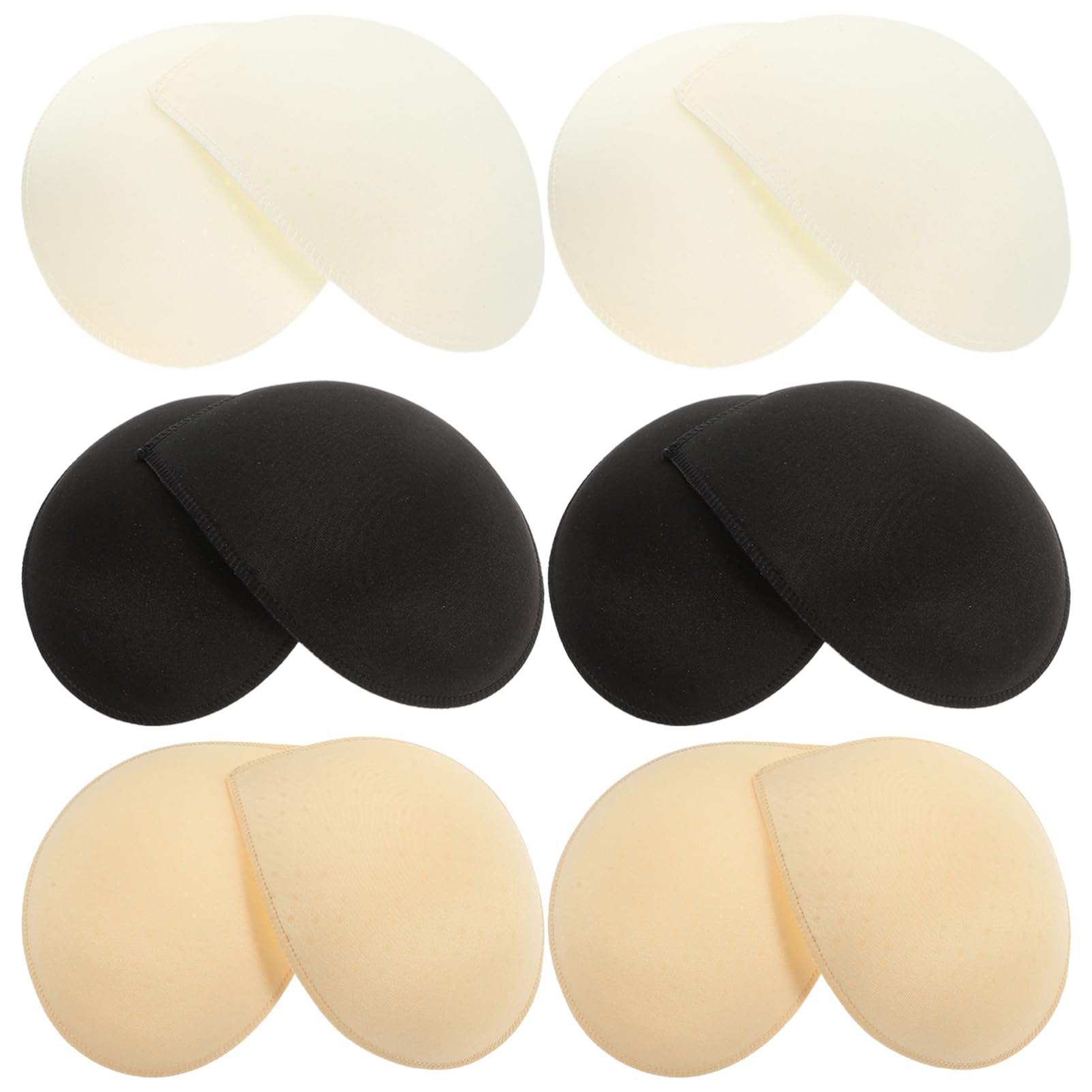 UKCOCO 6pares Almohadillas Para Sujetador Deportivo Inserciones De Relleno Para Trajes De Baño Relleno De Sujetador Copas Deportivas Insertos De