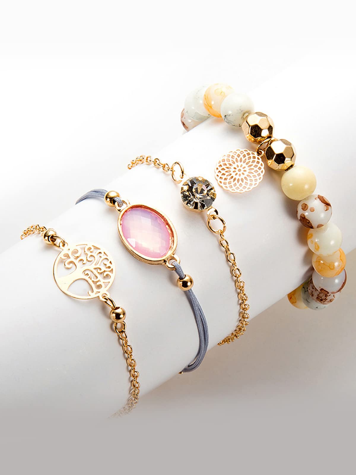 Layered Bracelet with Plating