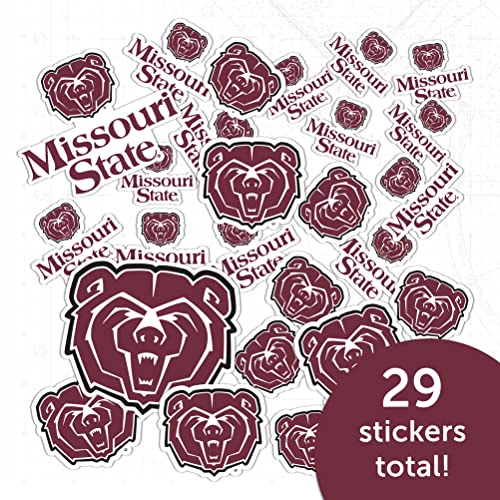 Calcomanía de Missouri State University hoja completa con 2 logotipo vinilo 6