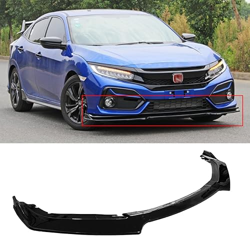 Se adapta a Honda Civic Hatchback 2016-2021 y Si JDM GLOSS BLACK PARACHOQUES DELANTEROS