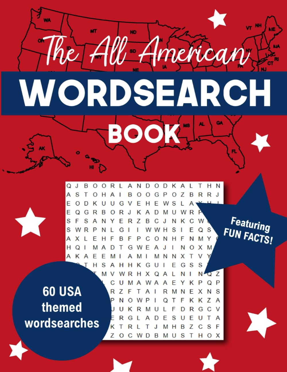 The All American Wordsearch Book: 60 USA themed wordsearch puzzles
