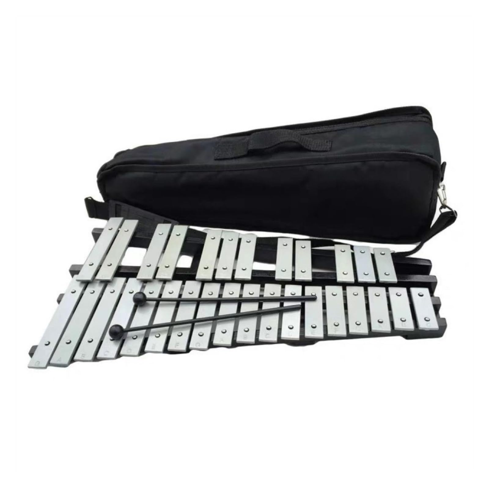 xilofono ​Legno Strumenti Didattici per Strumenti A Percussione Strumento A Percussione Glockenspiel con Piastra in Alluminio A 32 Toni
