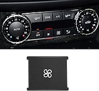 Vista 10 de Jaronx Compatible con botones de aire acondicionado de Mercedes Benz, cubiertas de botón de control de clima para ventilador de calentador de aire
