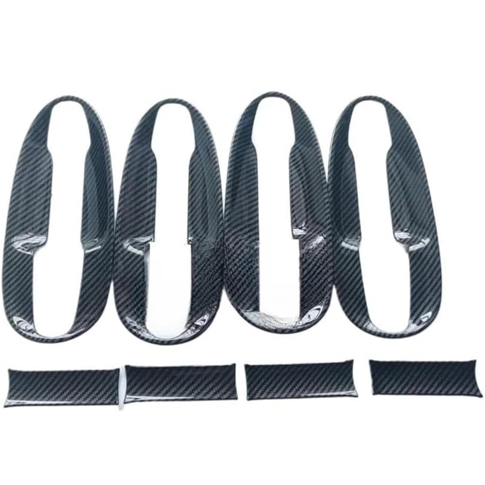 Glymzoi Car Exterior Door Handles Car Left Exterior Door Handle for vito V Class V260 W447 2014-2019 Carbon Fiber