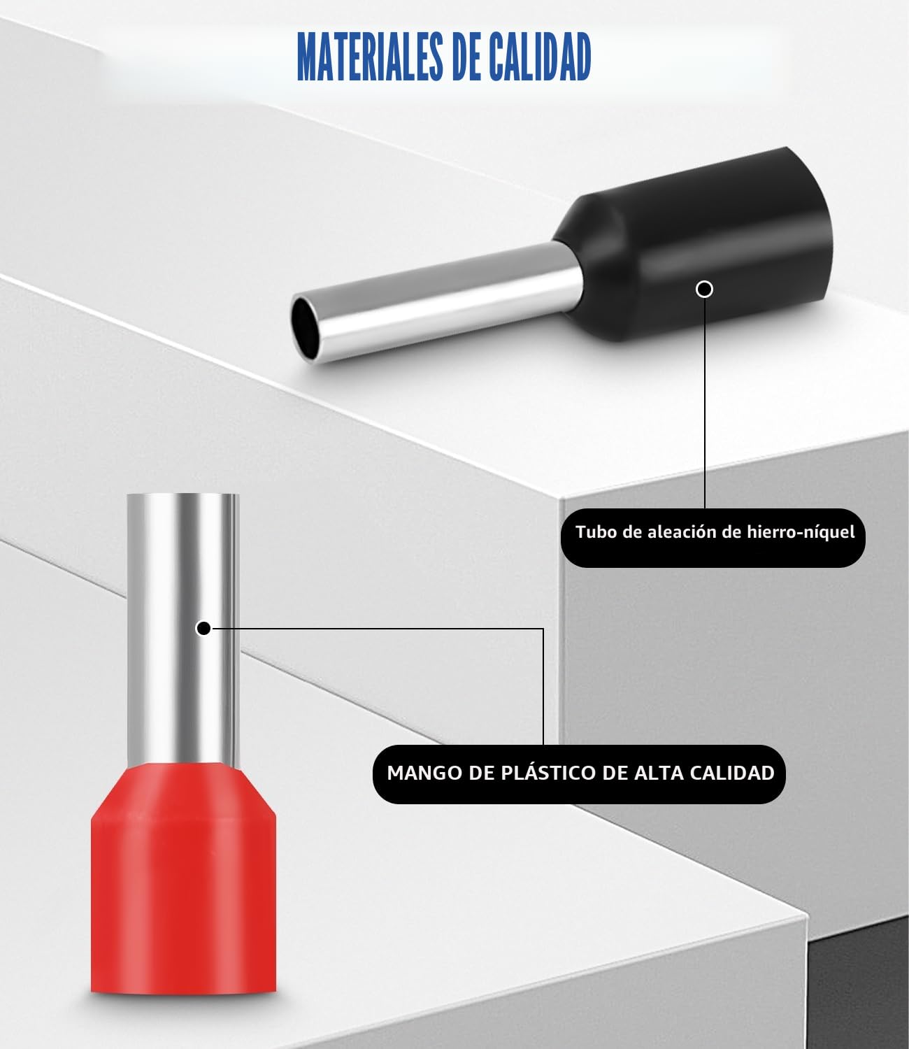 LEAZZLE 1200 Piezas Juego de Terminales Eléctricos, Contiene 0.3~16mm² Terminales Cables Electricos Simple y 0.5~6mm² Bloque de Terminal de Cable Doble para Productos Electrónicos DIY