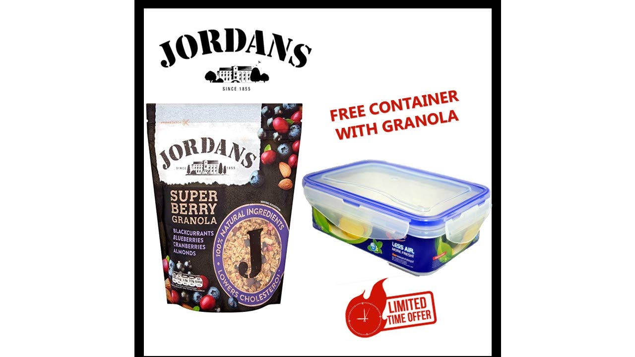 JordansSuperberry Granola 550 gms With Free Storage Box