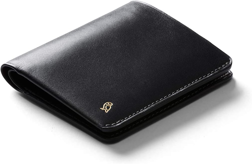 Bellroy Note Sleeve Wallet - Designers Edition (European Leather Design, RFID Blocking, Holds 4-11 Cards & Flat Note Storage) - Black