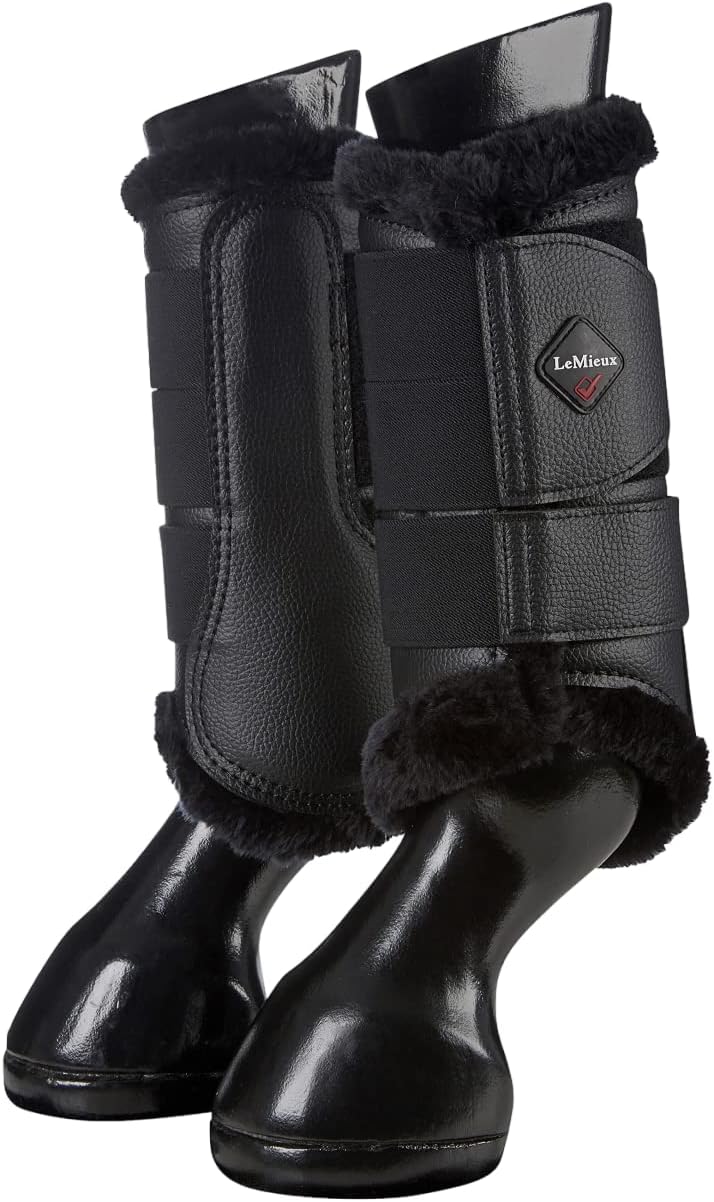 LeMieux Fleece Lined Brushing Horse Boots - Protective Gear and Training Equipment - Equine Boots, Wraps & Accessories