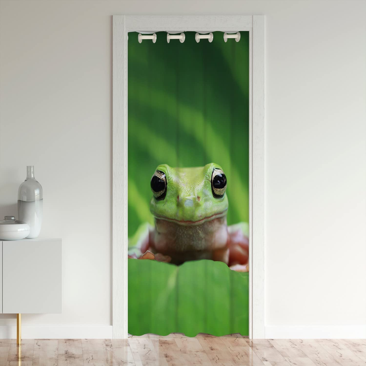 Frog Closet Door Cover Curtain for Bedroom Full Kawaii Decor Door Curtain for Doorway Privacy 34