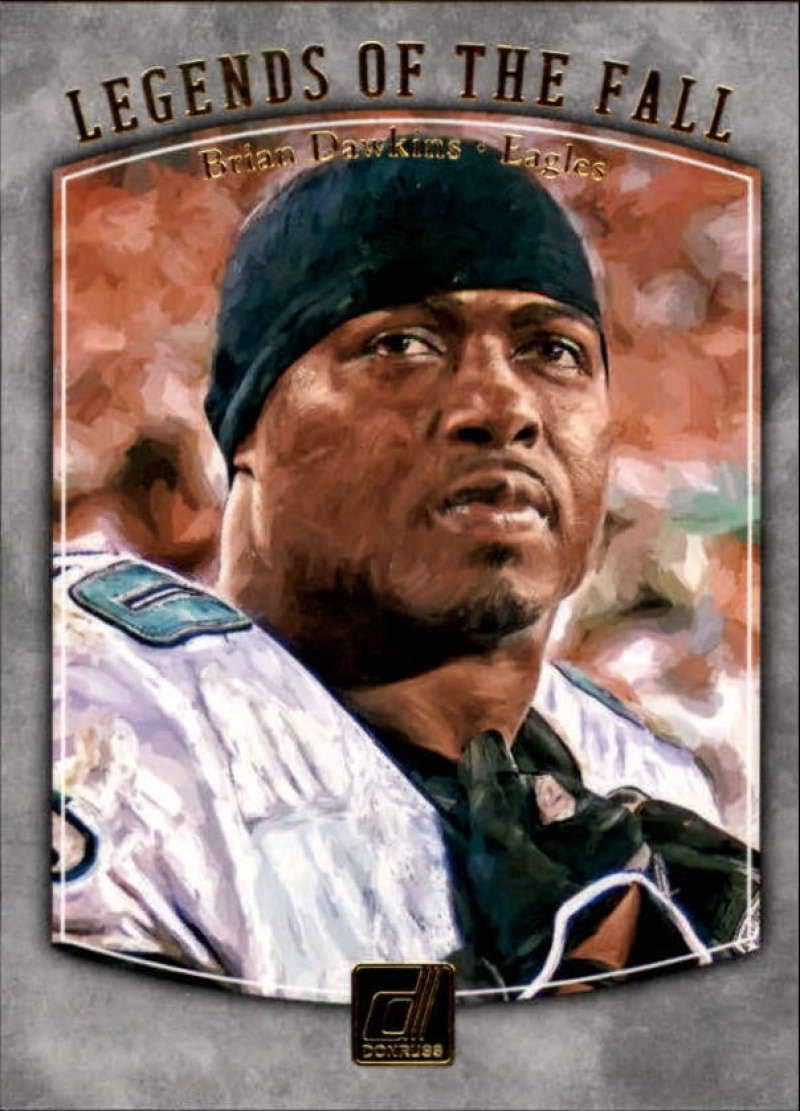 2018 Donruss Legends of the Fall Football #1 Brian Dawkins Philadelphia Eagles Official NFL Trading Card