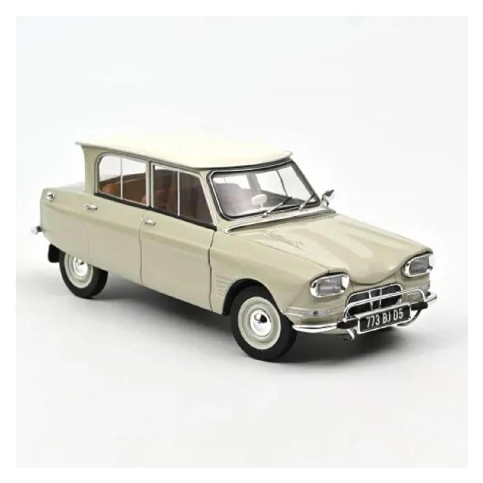 Metallo Scala Replica Per Citroen Ami 6 (1965) 1 18 Vintage Alloy Die Casting Car Model Resina Souvenir Regalo Da Collezione Hobby Veicoli Giochi Set