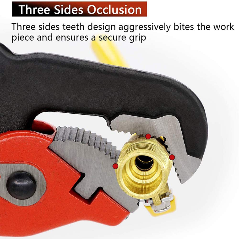 Klucz hydrauliczny 25,5 cm, narzędzia hydrauliczne, 25,5 cm automatyczna regulacja szybki klucz do rur klucz grzechotkowy klucz wielofunkcyjny szczypce, odpowiedni dla hydraulików