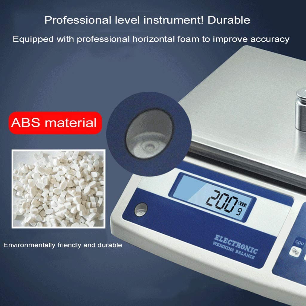Balanza Electrónica De Precisión De Alta Escala, Digital, Precisa, para Laboratorio, Pesaje Y Conteo Industrial, Básculas Científicas para Joyería Y Cocina.(26 Kg/0,1 G)