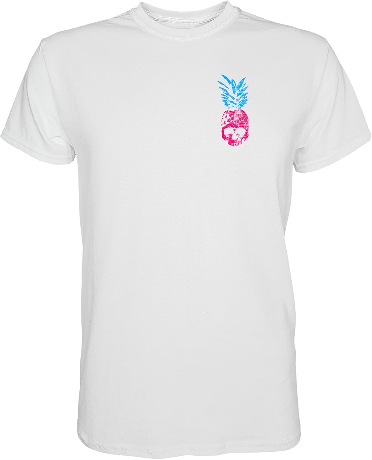 Combat Iron Men's Graphic Short Sleeve T-Shirt - Juicy Pineapple Skull Tee