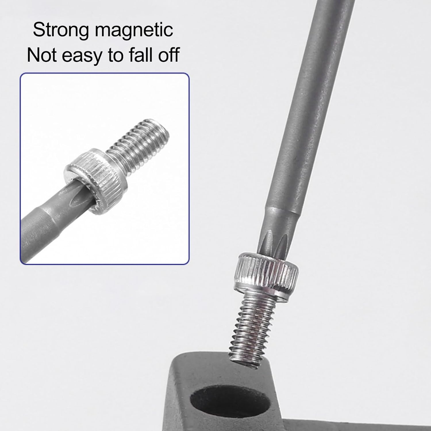 11Pcs Security Torx Bit Set Tamper Proof Torx Bits Magnetic Star Screwdriver Bits Set S2 Steel 1/4 Hex Shank Torque Security Bits T6-T40, 4 Inch Length for Deeper Work