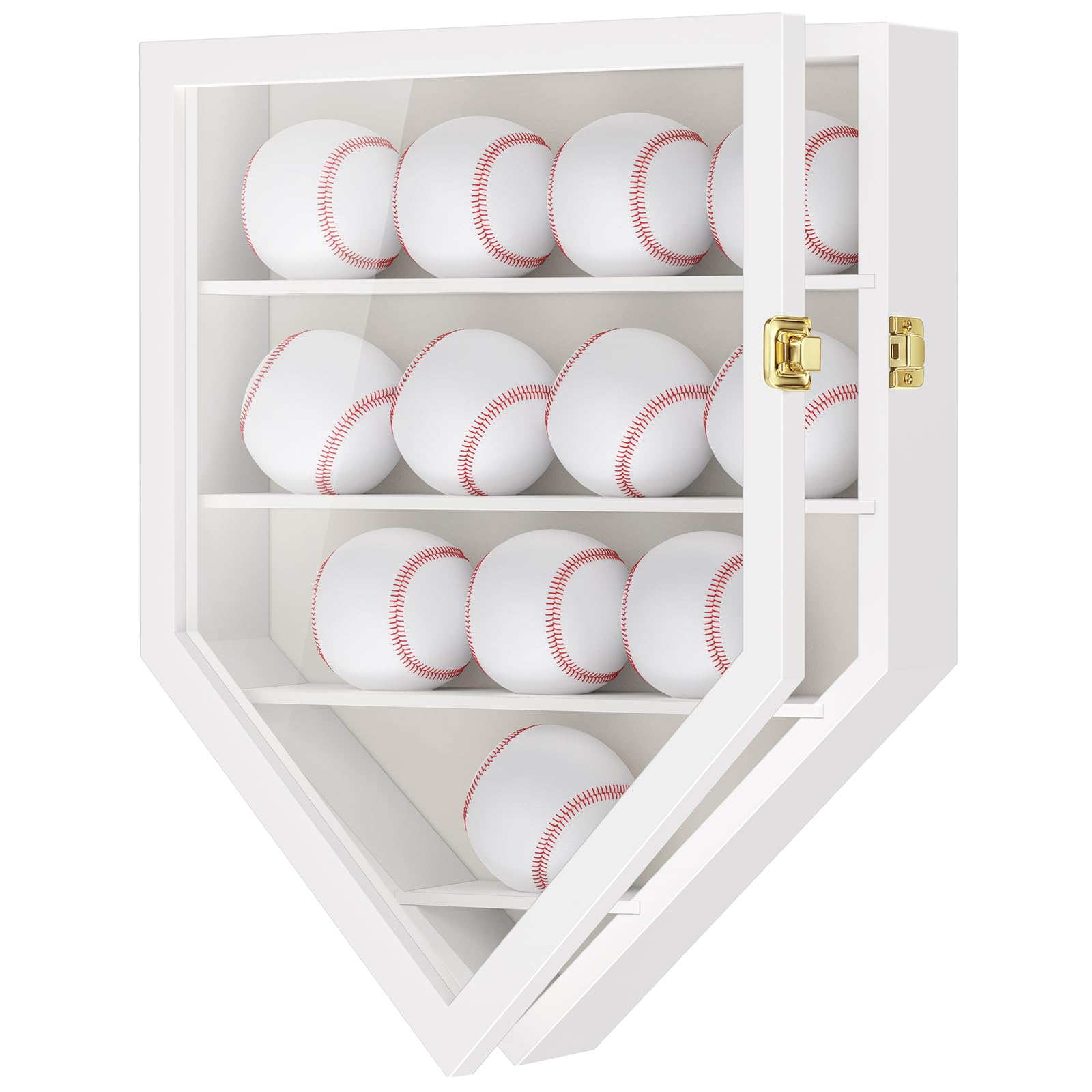 TJ.MOREE 12-Ball Baseball Display Case