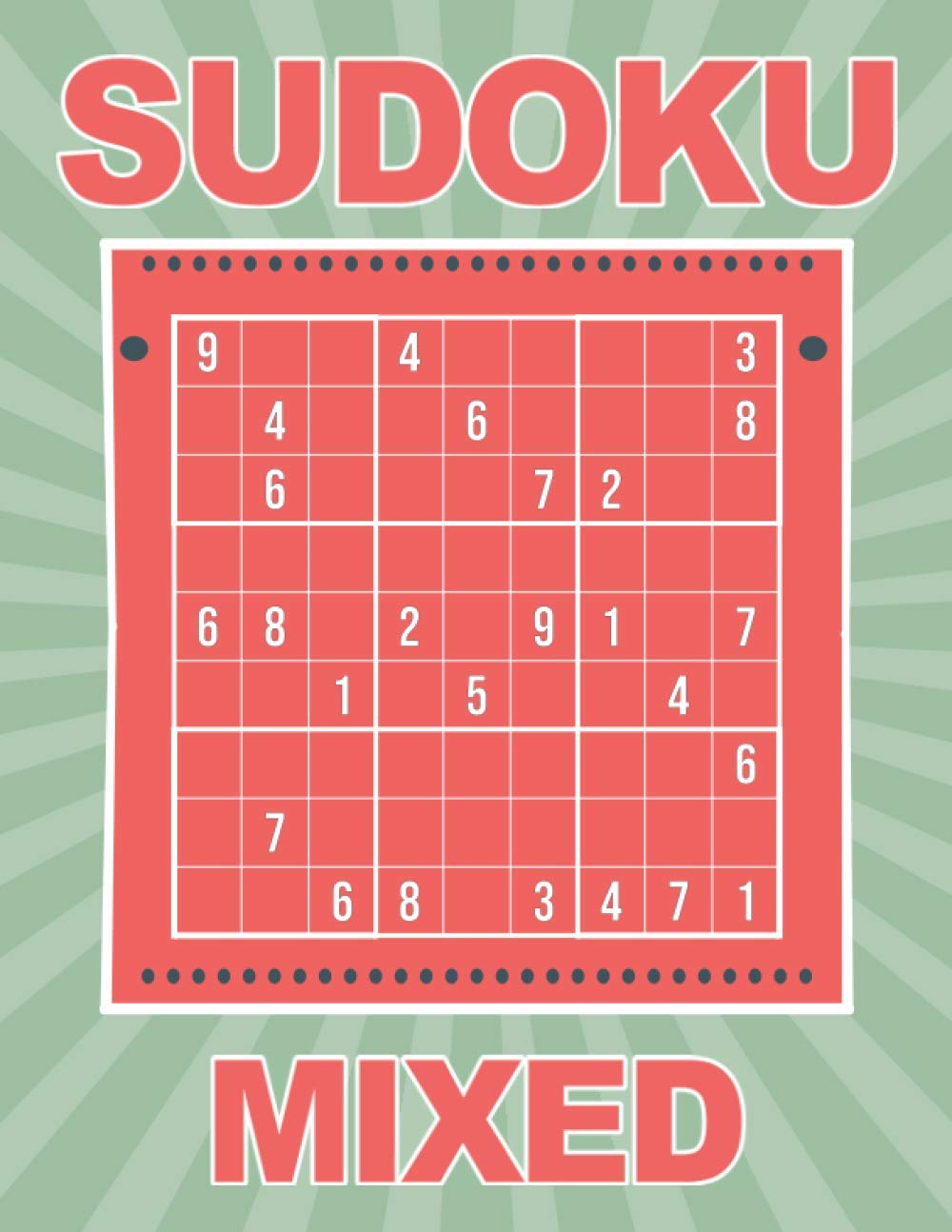 Sudoku Mixed: Sudoku puzzles for adults and seniors in large font - Difficulty level Medium to Very Hard - With solutions