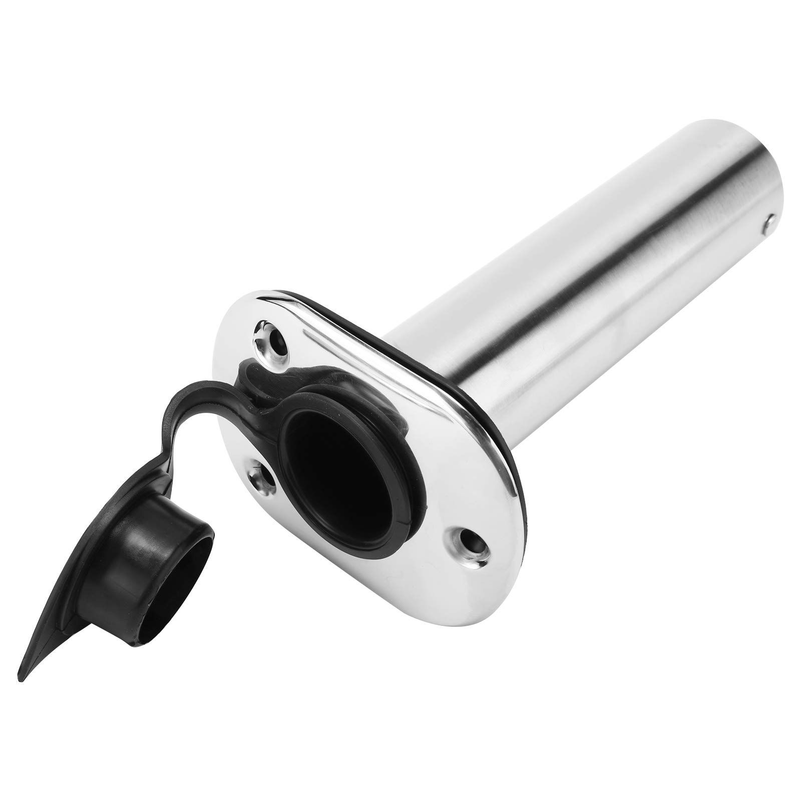 YaeMarine 4Pcs Stainless Steel Rod Holders with Rubber Cap, Liner, Gasket