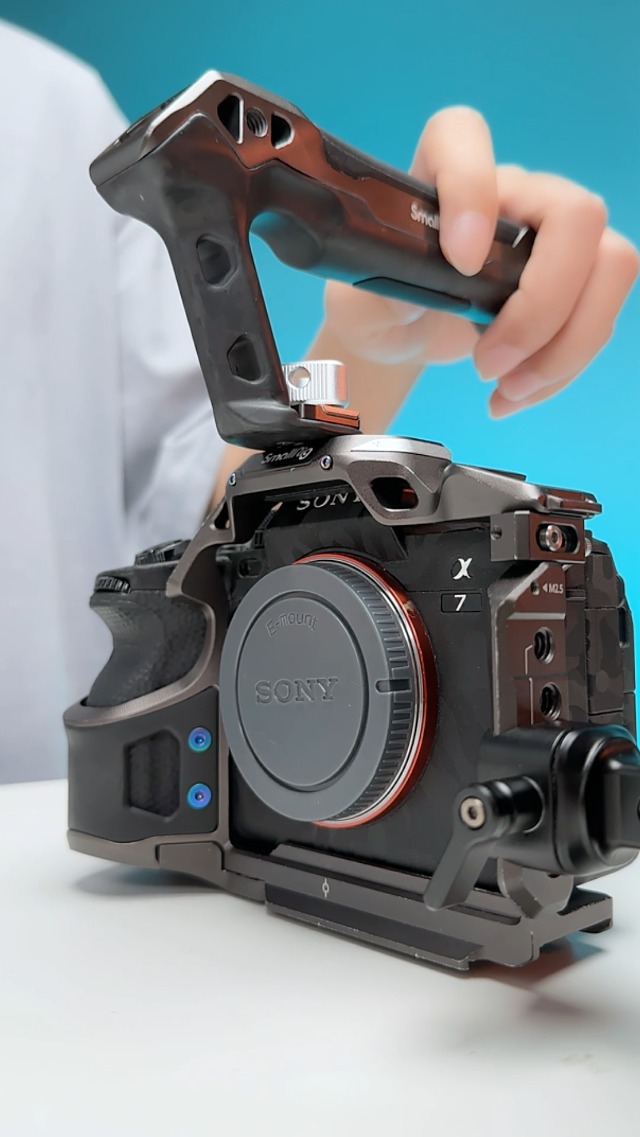 Maniglia Superiore Mobile Per Fotocamera | Con Perno 3/8" Per Interfaccia ARRI | Compatibile Con EOS R50, A7, ZV-E10