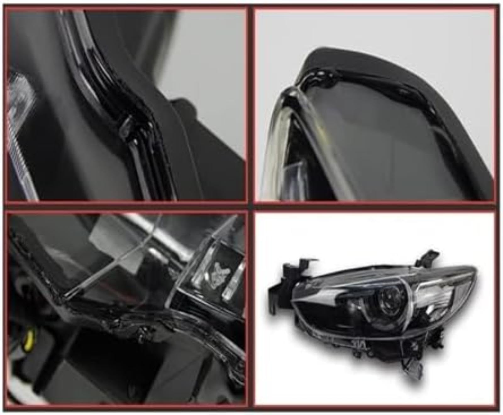 Dla Mazda 3, dla Mazda3, dla Axela 2017-2018 przedni reflektor samochodowy reflektor dynamiczny obiektyw kierunkowskazu lampy samochodowe światło Lusterko samochodowe (Headlight LED)