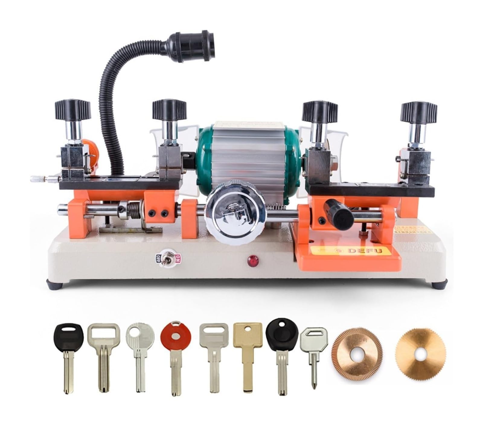 Máquina de copia multifuncional de doble cabezal de 120 W, máquina de corte horizontal de llaves (238BS), herramienta de copia de llave de rueda manual, equipo de cerrajería, para equipo de