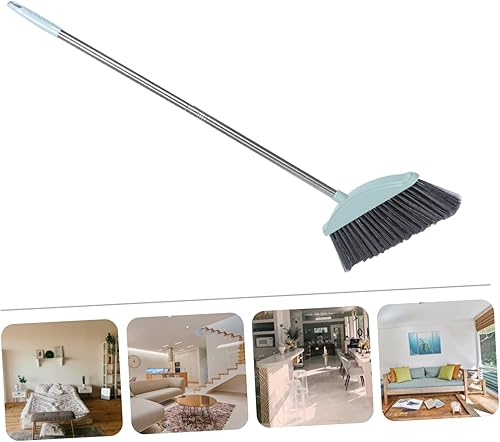 Miniatura 9 de Cabilock Herramienta de barrido de basura, escoba de mango largo, escoba angular, escoba de limpieza de pisos, escoba interior al aire libre para el